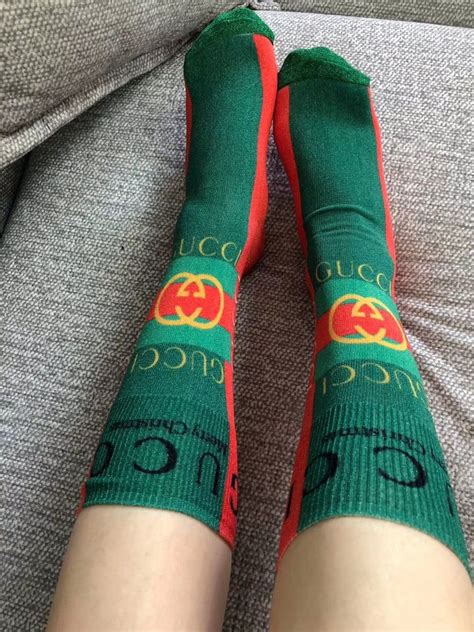 gucci tights socks|Gucci thigh high socks.